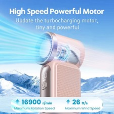 Mini Handheld Fan 3600mAh High Speed Portable Turbo Fan for outdoor travel