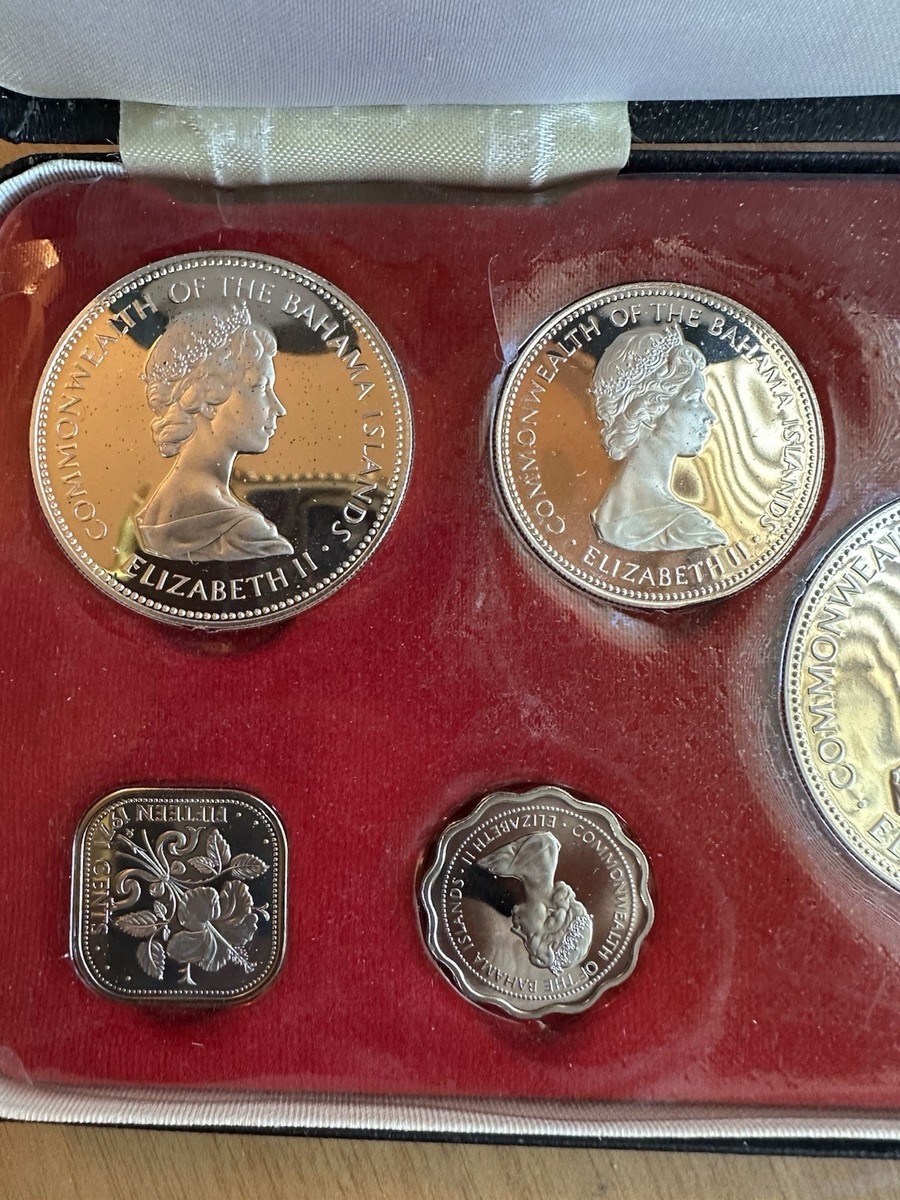 1971 Bahamas Islands -9 Coin - 2.87 Oz. - Silver Proof Set
