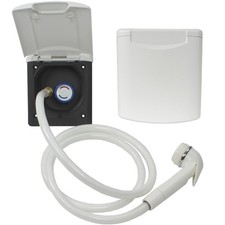 ABL Wasser Außensteckdose Außendusche Wohnmobil Wohnwagen Camper Boot weiß      