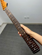 Stainless Rosewood 22Fret satin DIY Roasting flame maple electric guitar neck