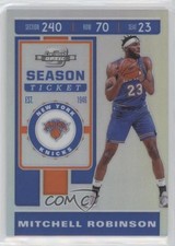 2019 Panini Contenders Optic Season Ticket Silver Prizm Mitchell Robinson 0wp8