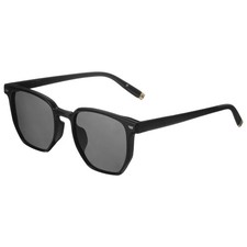 Sunglasses for Women Men, PC Square Sunglasses, Black