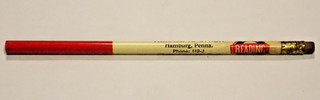 Horace Stroh Flour Feed Coal Hamburg Pa. Berks Unused Pencil