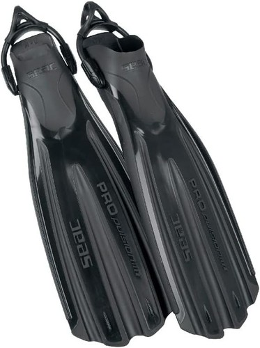 Seac Propulsion S/M Black Dive Fins - Open Heel (0710043520050A)