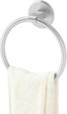 Adhesive Hand Towel Holder, Round Towel Ring, Brushed Nickel