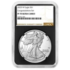 2025-W Proof $1 American Silver Eagle Congratulations Set NGC PF70UC Brown