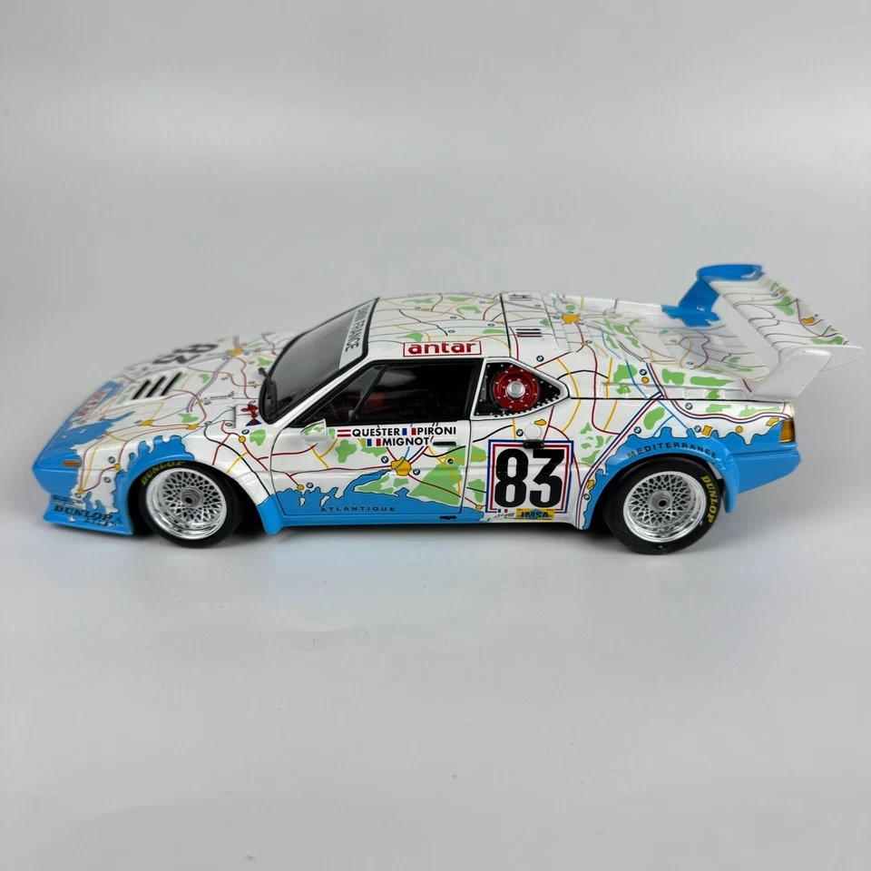 Minichamps 1/18 BMW M1 1980 Le Mans Pironi/Quester/Mignot -Carta de Francia en caja Foto 3 de 4