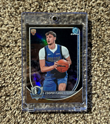 Topps 2025-26 Bowman Chrome Cooper Flagg Mavericks Reptilian (RC) *Read Below*