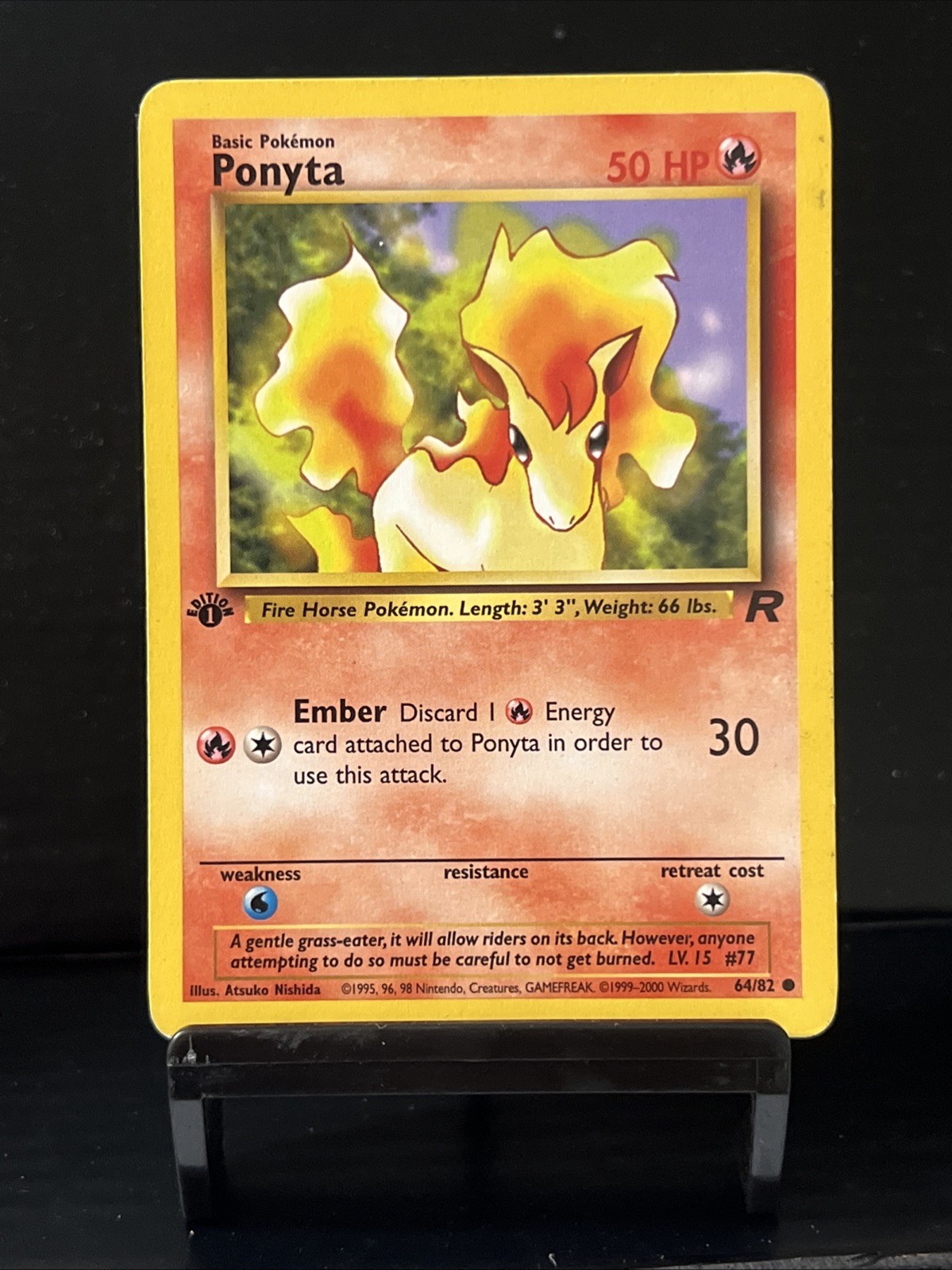 Pokemon Ponyta 1st Edition Team Rocket 64/82 NM