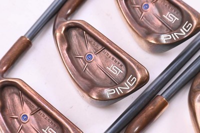 Ping Karsten ISI BeCu Eisen / 5-PW+SW / Blue Dot / Stiff Flex Matrix White Tie