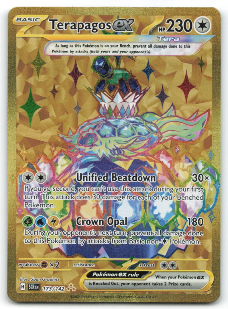 Terapagos ex - Hyper Rare SV07: Stellar Crown 173/142 NM