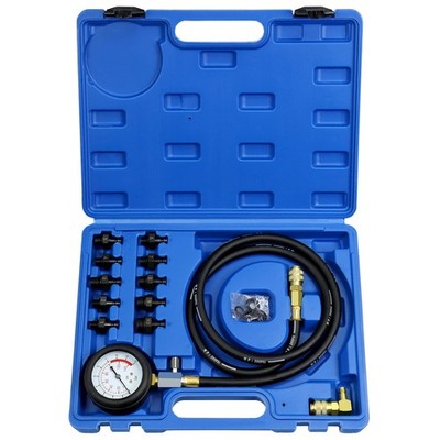 JoyFans Oil Pressure Tester Tool, 0-140PSI Gauge Blue Suitcase 