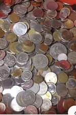6 lbs of WORLD FOREIGN COINS, mixed bulk lots by the pound! Many Countries!