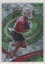 2021 Panini Spectra Rookie Neon Green Prizm /35 Elijah Mitchell Eli #182 6w8