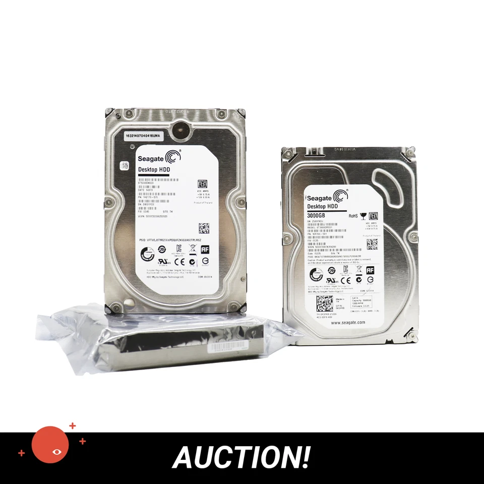(13TB) 3x SEAGATE 3-5TB SATA 3.5 6Gb/s 3.5" VARIOUS BATCH