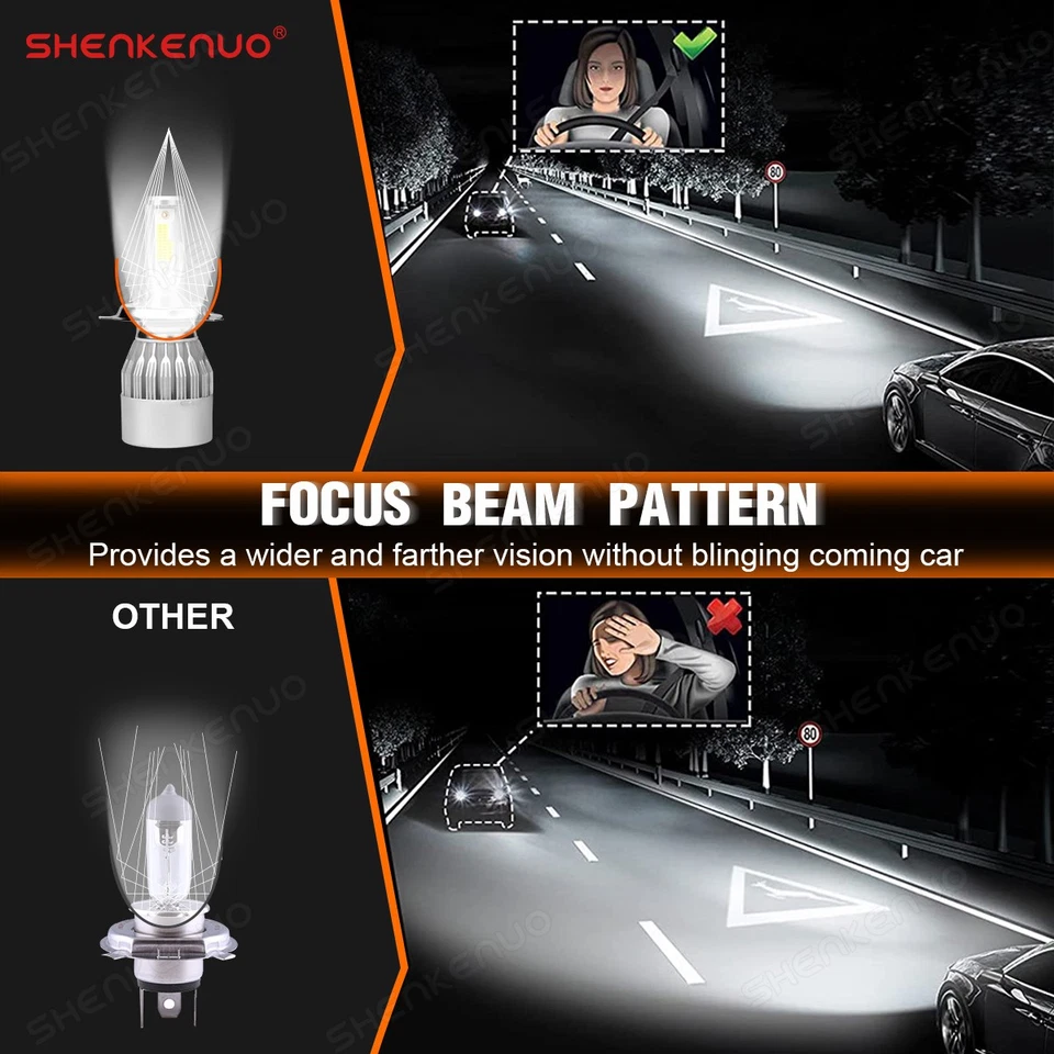 Par de carcasas de faros LED redondos de 7" pulgadas para Chevrolet K20 Suburban 1971 1980 Foto 2 de 4