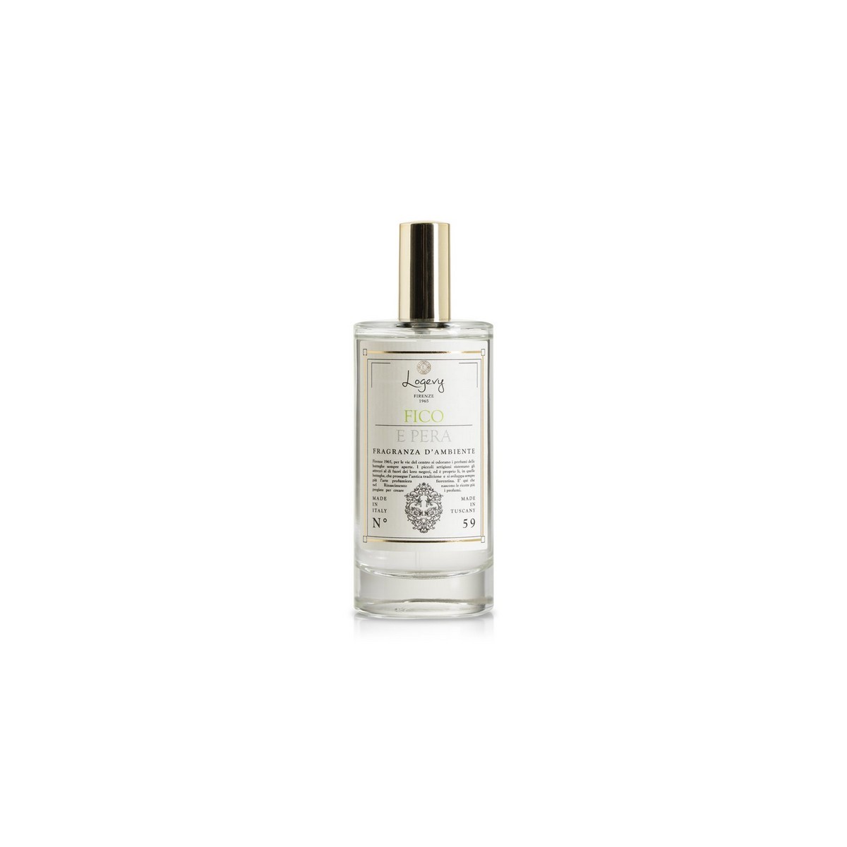 Logevy Spray Ambiente Fico e Pera 100 ml - Profumo Artigianale Toscano