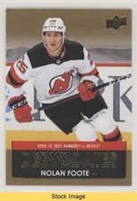 2021-22 Upper Deck Series 1 Debut Dates Gold Nolan Foote #DD-23 READ kr0