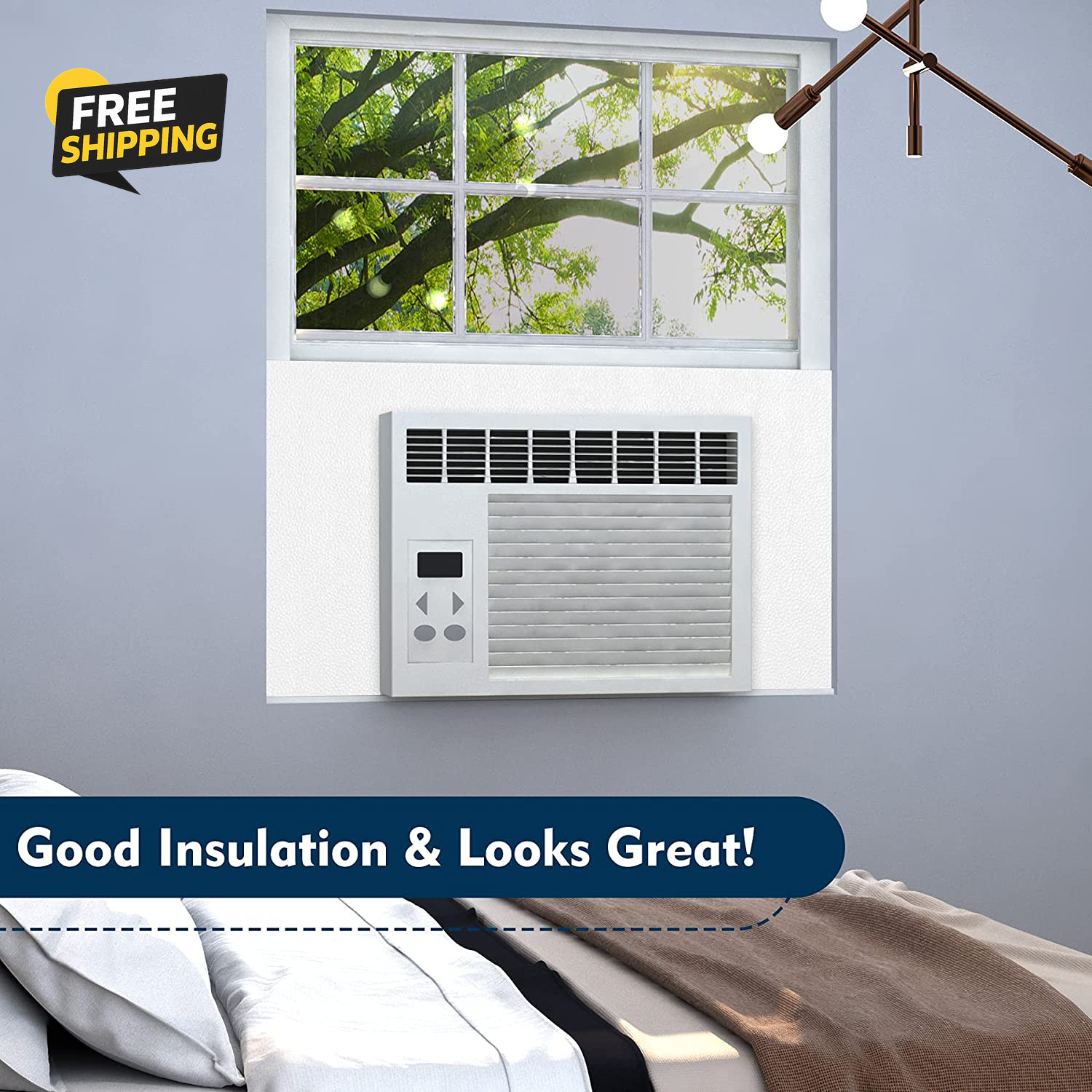 Window Air Conditioner Surround Foam Insulation Panels,Ac Side Insulating Sun