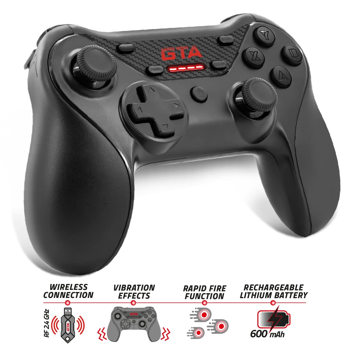 Manette PC sans fil ADVANCE GTA pour jouer sur votre Android TV du salon