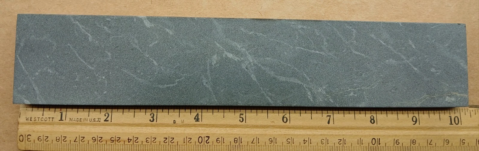 10"x 2"x 1/2" Black Hard Arkansas Oilstone, Whetstone, Knife Sharpening Stone