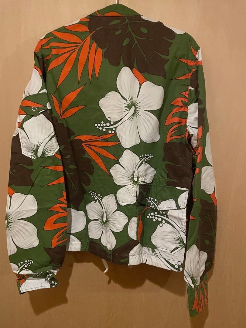 ENGINEERED GARMENTS Flower Print Jacket Green Whi… - image 2