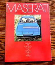 1975 MASERATI KHAMSIN brochure - 6 page folder - English Text