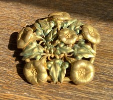 art nouveau brooch sash pin
