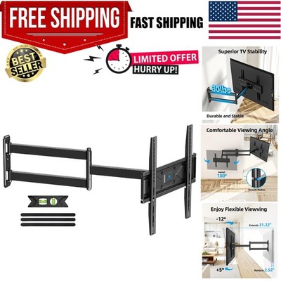 Corner TV Wall Mount Long Arm TV Mount Bracket for 32-70 Inch TVs, Full Motio...