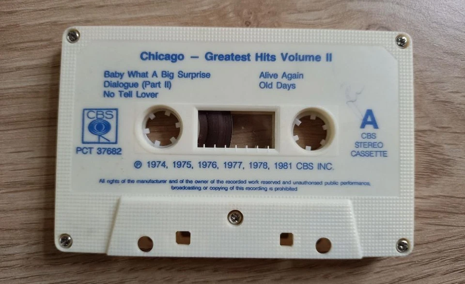 Chicago : Greatest Hits Volume II ( Cassette Tape ) - Image 4 of 4