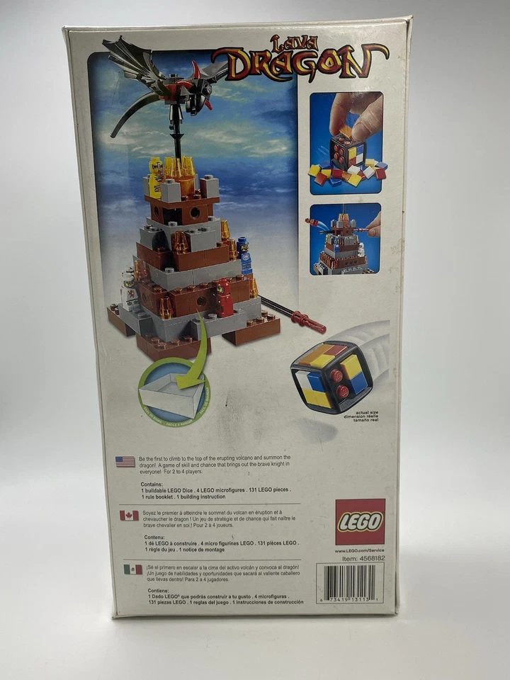LEGO Games: Lava Dragon (3838) - ¡Nuevo Precintado! ¡Caja Descolorida! L@@K y LEER! Foto 3 de 4