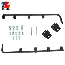 Straight Mud Flap Hanger 30" Heavy Duty Steel Set Semi Truck 1Pair