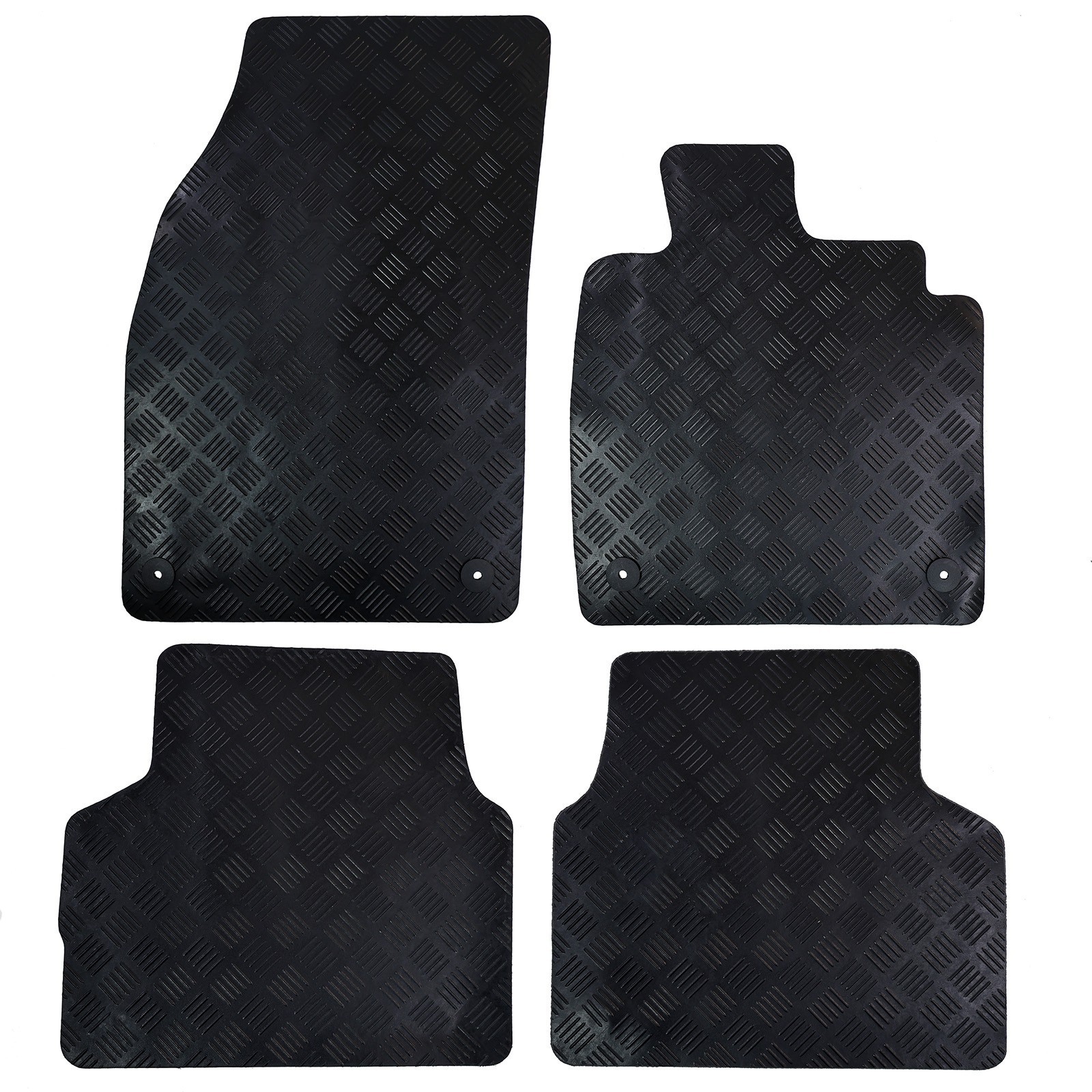 Fits Audi Q4 E-Tron Car Floor Mats Tailored Rubber 2021 onwards 4pc Set Black
