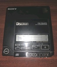 Sony D-555 Discman Vintage CD Player DSP Made In Japan Box Manual Not Tested