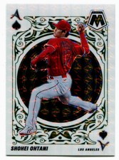 2022 Panini Mosaic Shohei Ohtani Aces Green Prizm Parallal A-2 Dodgers + Angels