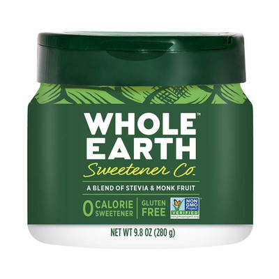 Plant-Based Sweetener Stevia Monk Fruit 9.8oz Jar