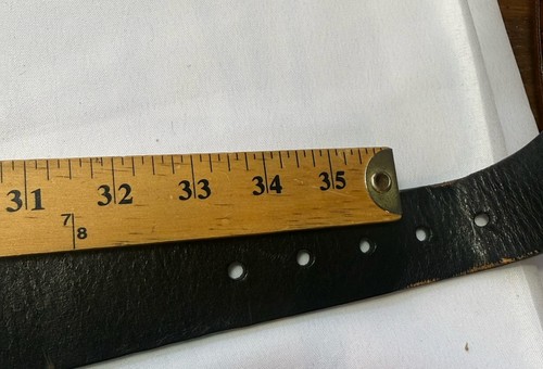 Michael Kors women's logo 1.5" wide Leather Belt Black Silver size M 34-38 - Picture 13 of 13