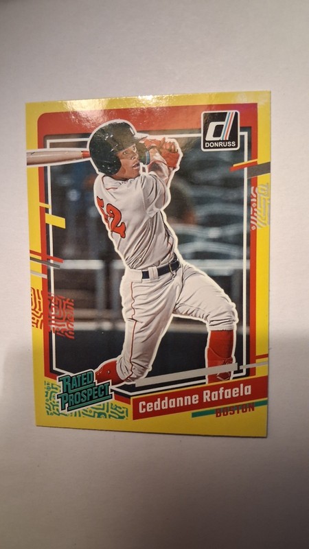 2023 Panini Donruss - Rated Prospect Ceddanne Rafaela #63 Yellow (RC)