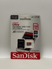 New  Sandisk Ultra 128Gb Class 10 Uhs-1 U1 Microsdxc Memory Card