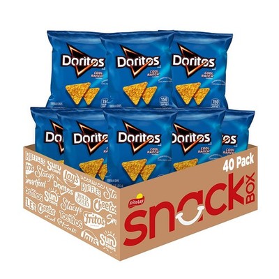 Doritos Cool Ranch Flavored Tortilla Chips, 1 Ounce 40 Count (Pack of 1)