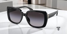 RALPH RA5298U 50018G Shiny Black Gradient Grey 55 mm Women's Sunglasses