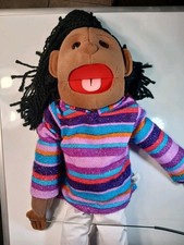 Sunny Puppets 28" African American Girl Puppet New With Tags Full Body Very Good