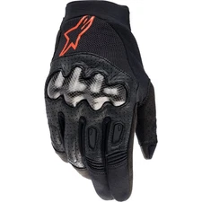 Alpinestars Megawatt Gloves - Black/Red Fluo - X-Large OPEN BOX 3565023-1030-XL