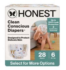 The Honest Company Clean Conscious Baby Diapers Size 6 35 lbs Hypoallergenic