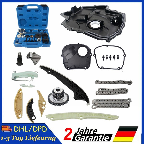 Steuerketten SteuergehäUse Werkzeugsatz FüR Audi A3 VW Golf Seat Skoda 1.8 2.0-image