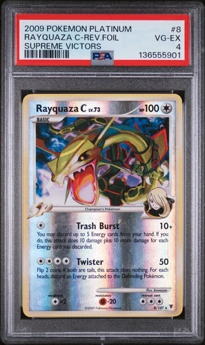 RAYQUAZA C Supreme Victors Reverse Holo Rare #8 PSA 4 Pokemon [Nostalgium]