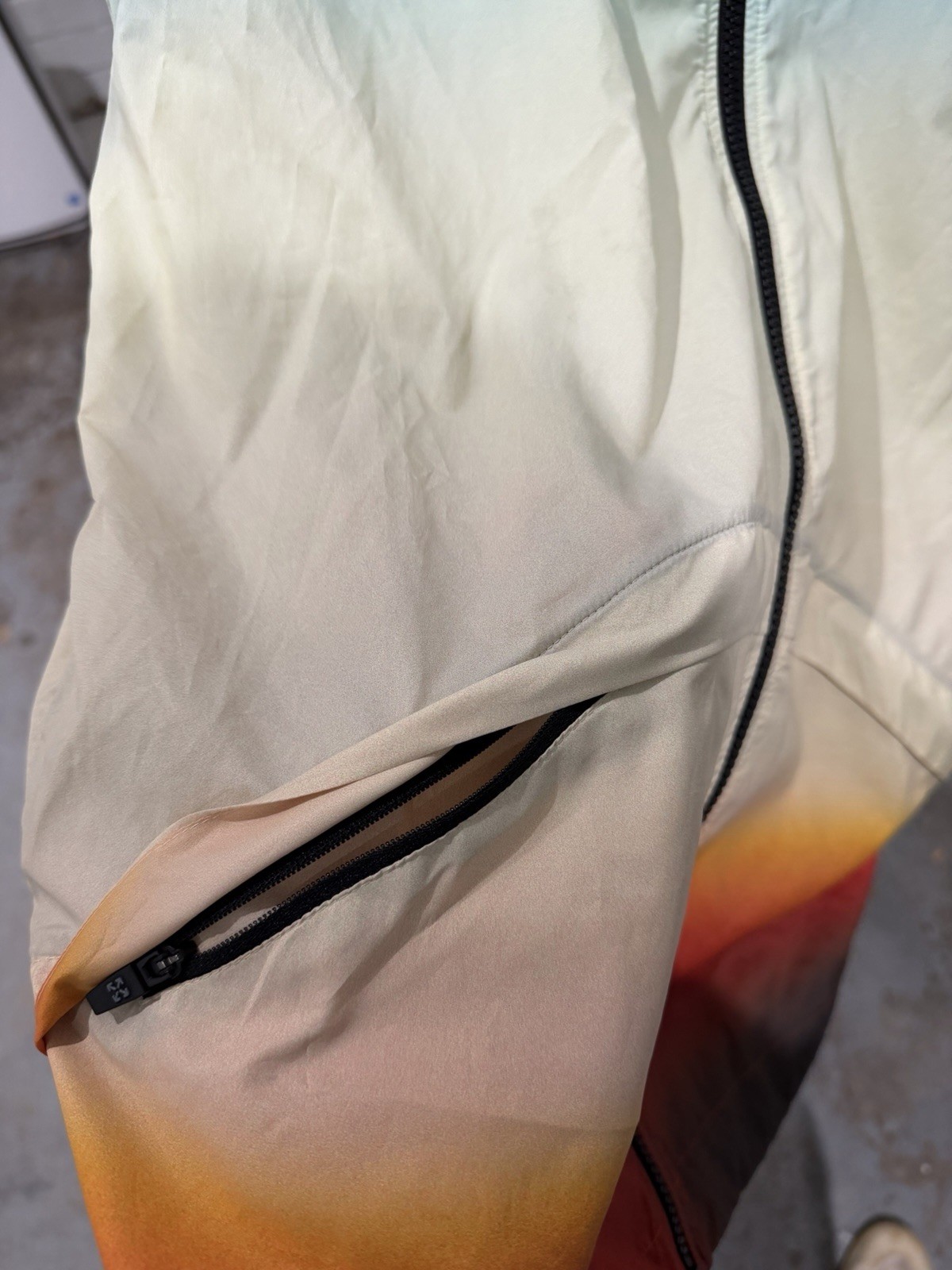Off White Gradient Windbreaker - image 6