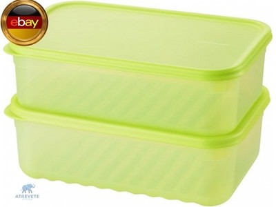 Fresh Block Vorratsdosen mit Deckel   Frischhaltedosen Set 2-teilig, stapelbar &