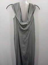 Pre-Owned Calvin Klein Blue Size 4 Pleated Long Evening Gown