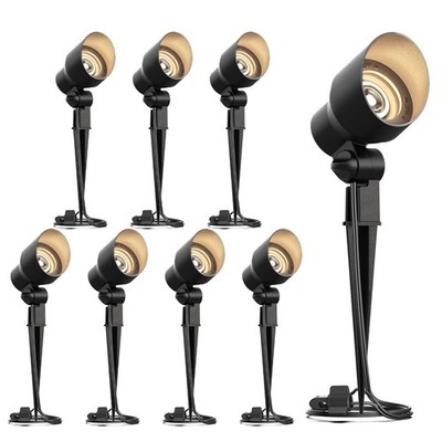 GOODSMANN Low Voltage Spotlights 8PK 12V AC Landscape Lighting Kit 3W Replace...